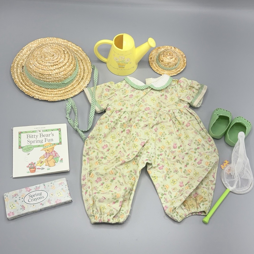 Bitty Baby Spring Fun Garden Set Outfit with Pail Shovel Flaws Read